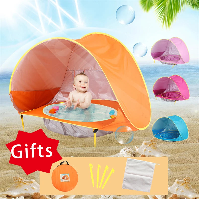 Ultimate Baby Beach Tent: Portable UV Protection Sun Shelter for Fun Outdoor Play and Swimming