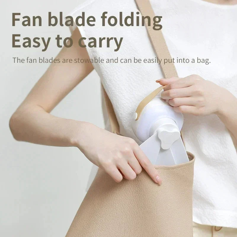 Potente Ventilador De Techo Portátil Para Acampadas: Enfriador Recargable Con Control Remoto Y Luz LED